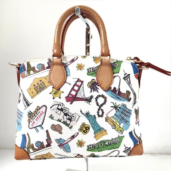 Dooney & Bourke American Mini Satchel Bag with Crossbody Strap - Picture 3 of 10